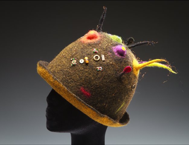 Brown felt hat