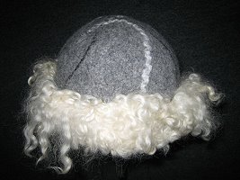 Grey felt hat